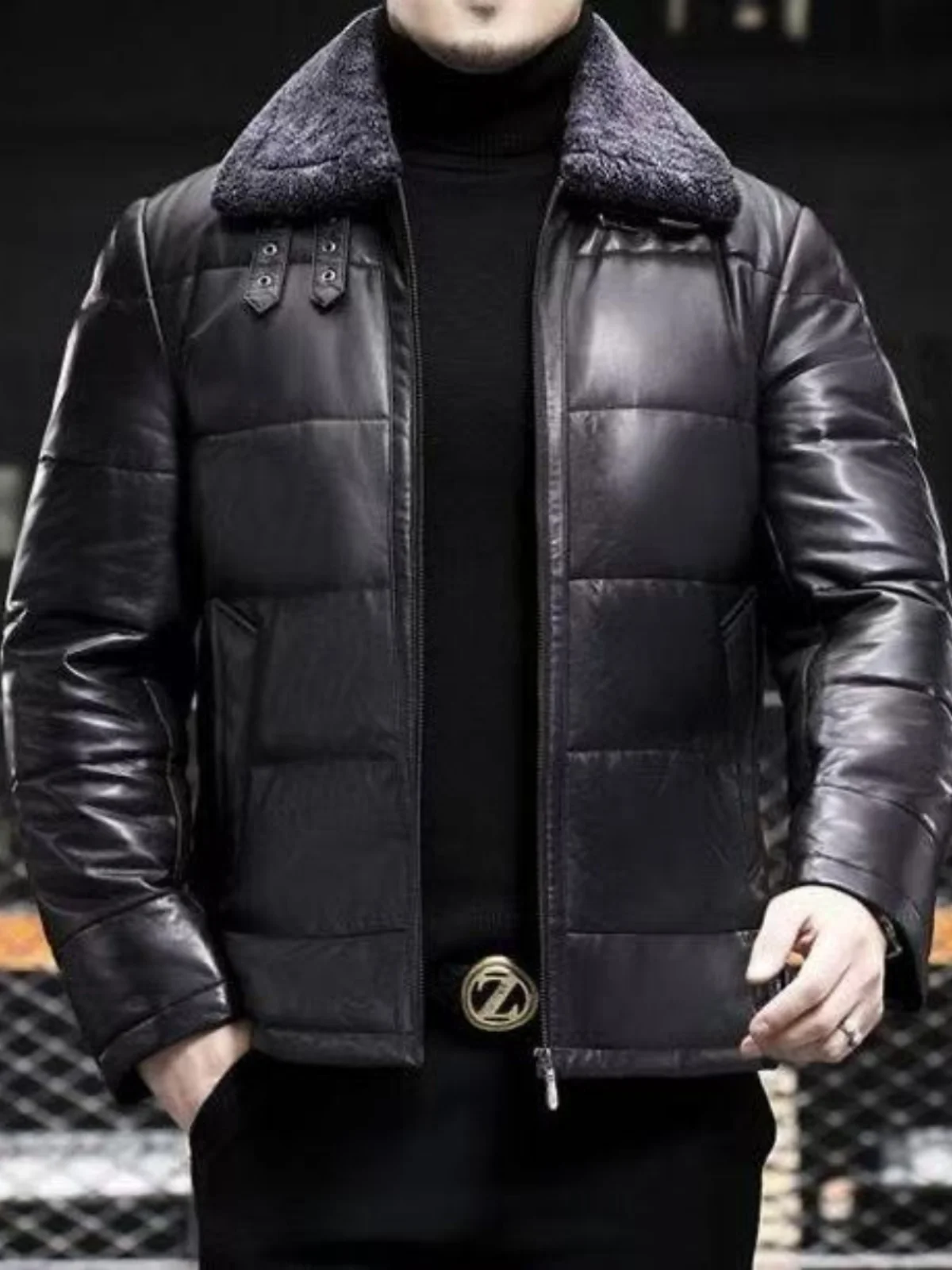 

2024 Winter New Men's Stand Collar Warm Cotton Jaet Trendy Comfortable Retro Sli Korean Version Busin Gentleman Sle