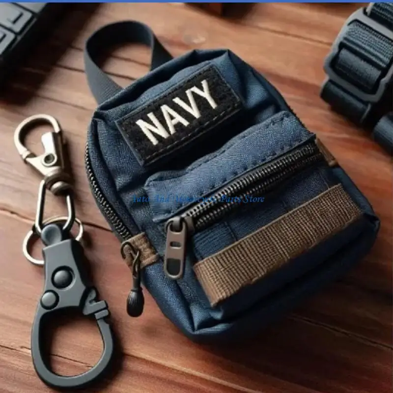 P9FD Heavy Duty Backpack Keychain Keychain Corrosion Resistant Polished for Enthusiasts Unisex