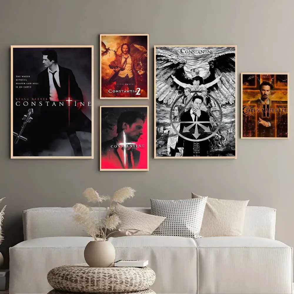 C-Constantine Movie Classic Vintage Posters Vintage Room Home Bar Cafe Decor Nordic Home Decor