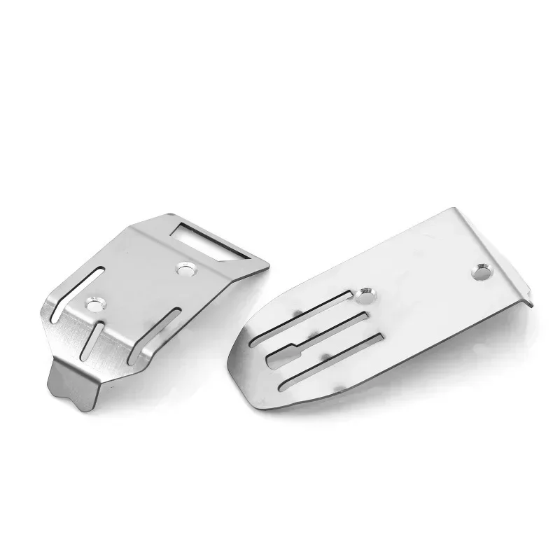 2 Stuks Rvs Voor En Achter Chassis Armor Protector Voor Arrma 1/18 Typhon Grom Rc Auto Upgrade Onderdelen accessoires