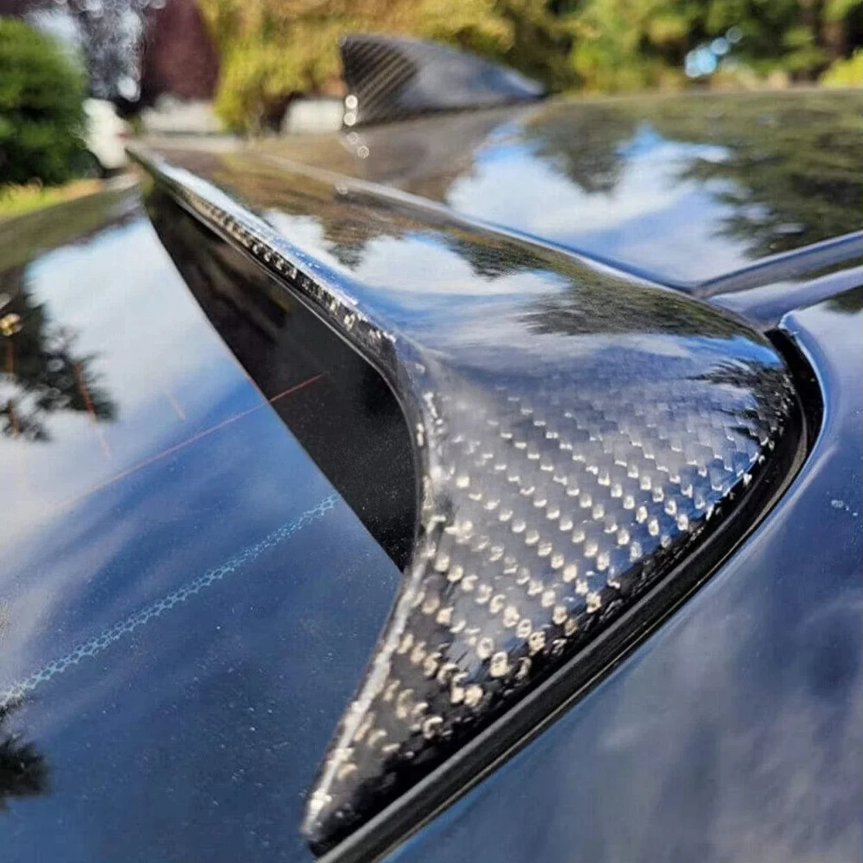 Dspecialist Style Carbon Fiber Rear Roof Spoiler Top Wing for GS350/ GS450 /F SPORT 2013-2015