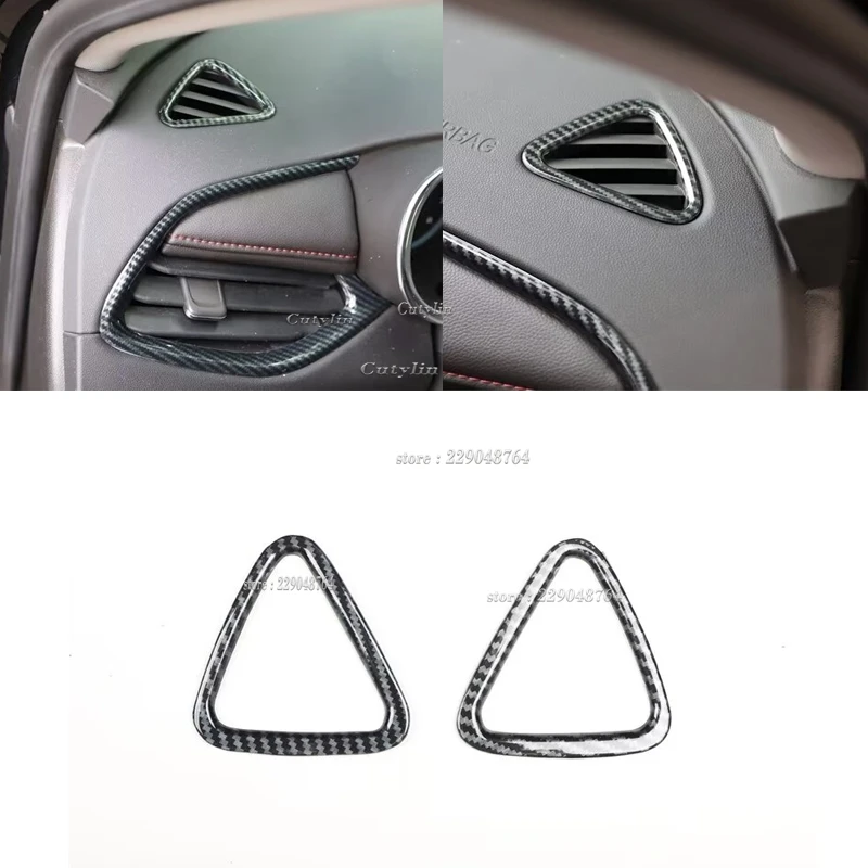 For Chevrolet Malibu XL 2016 -2022 ABS Carbon Fiber Car Steering Wheel Trim Window Switch Control Button Frame Cover Accessories