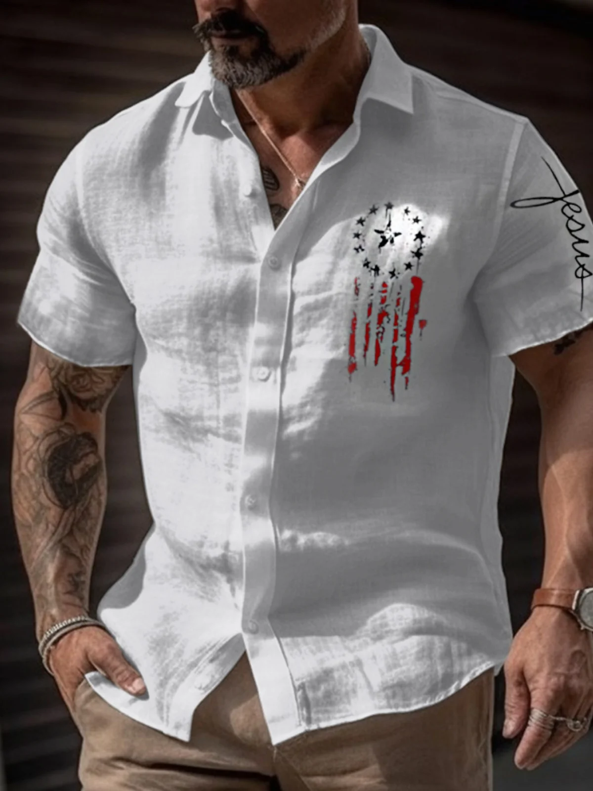 

3D Digital Print ort Sve Men's irt Faionable Youthful Sle Autumn Wear Slim Fit Longevi Material Other 00%