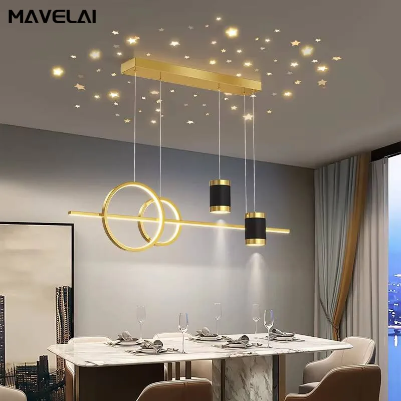 

Modern Led Chandeliers Living Dining Table Nordic Creative Indoor Lighting Gypsophila Bedroom Restaurant Ceiling Hanging Lamps