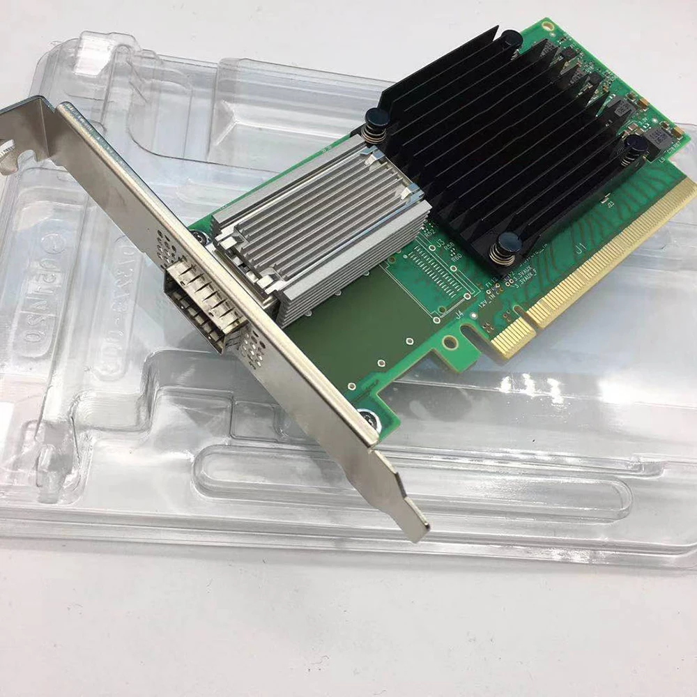 100Gb/s MCX515A-CCAT NIC For Mellanox ConnectX-5 100GbE QSFP28 CX515A Network Card Works Perfectly Fast Ship New