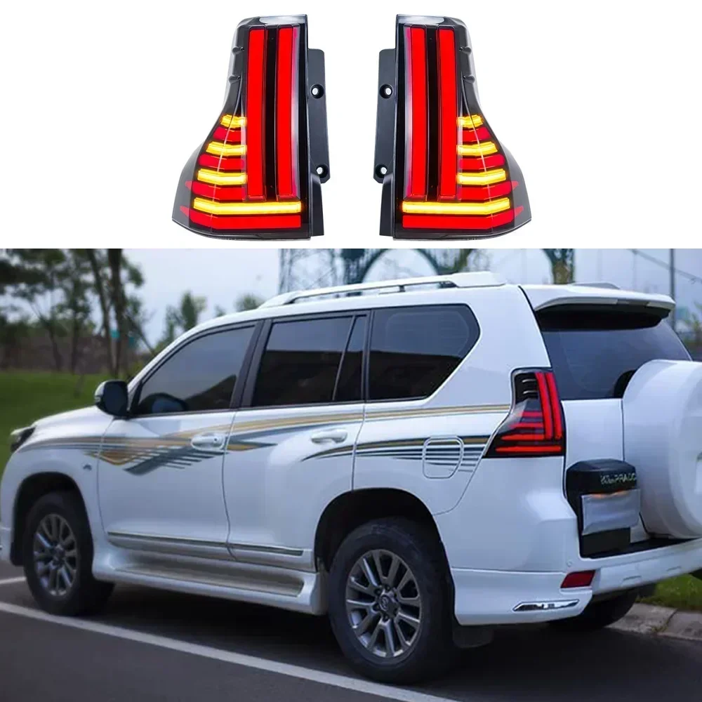 

Задний фонарь для Toyota Prado Lexus GX400 GX460 2010-2023, задний фонарь с указателем поворота, стоп-сигнал, автоматический задний фонарь в сборе