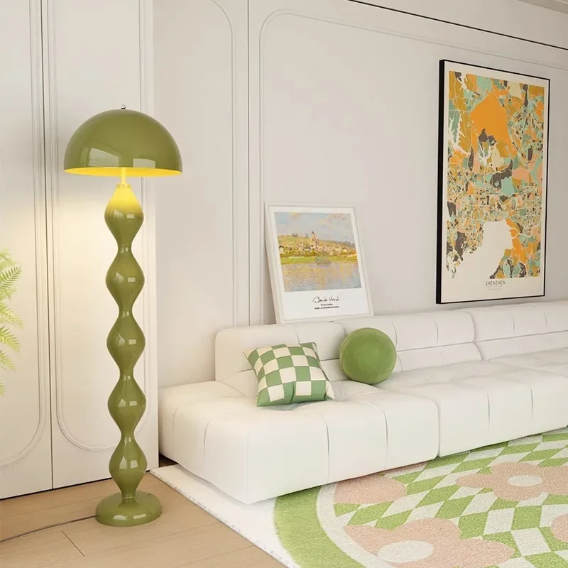 

Mushroom floor lamp living room sofa exhibition hall bedroom Nordic minimalist cream style designer vertical ornament desk
