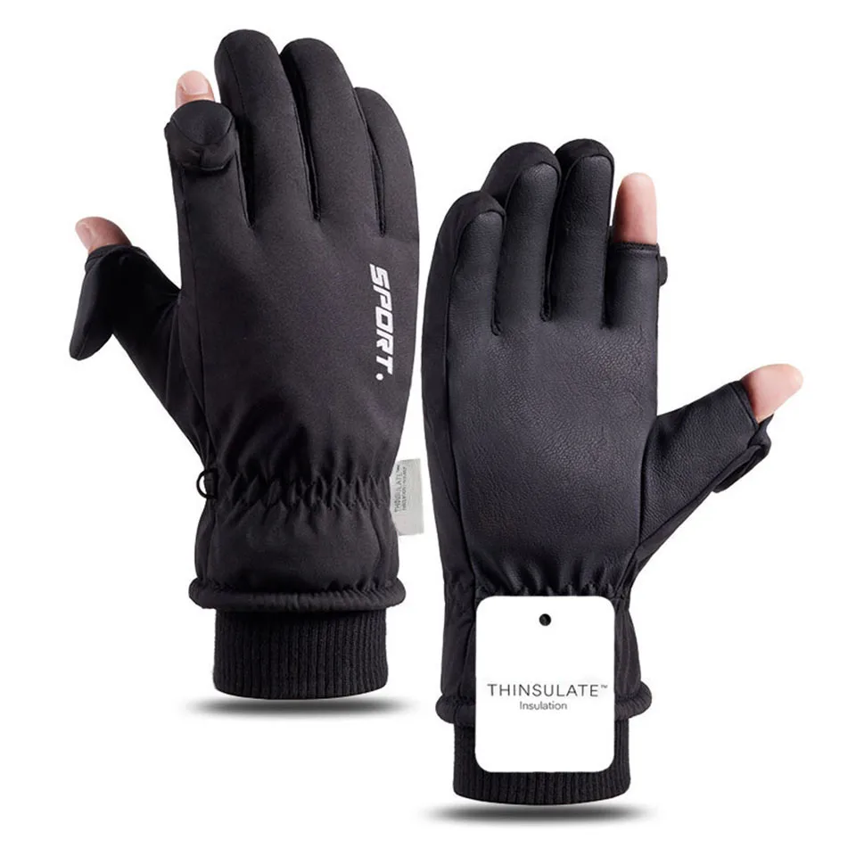 GTUBIKE Winter warme handschoenen voor buiten fietsen Skiën Verdikte koudebestendige handschoen Waterdicht touchscreen kampeeruitrusting