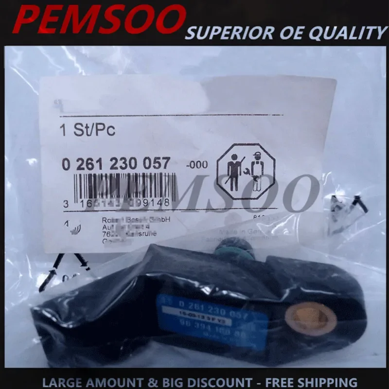 New MAP Manifold Absolute Pressure Sensor for CITROEN Xantia Saxo PEUGEOT 206 307 9639418880 0261230057 96 394 188 80, 1920 AN