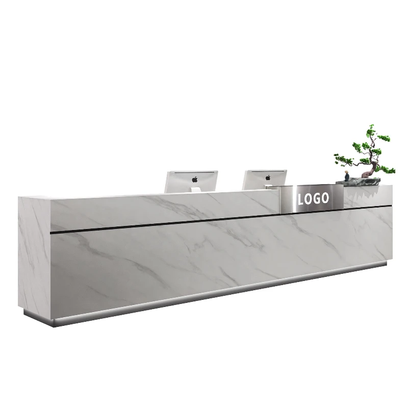 

Luxury Style Reception Desk Senior Modern Beauty Industrial Reception Counter Usa Storage Recepcion Mostrador Office Furniture