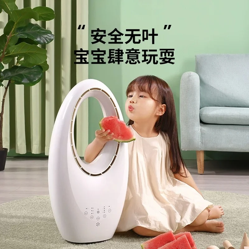 Air conditioner companion bladeless fan, household silent electric fan, baby bedroom standing floor inverter tower fan