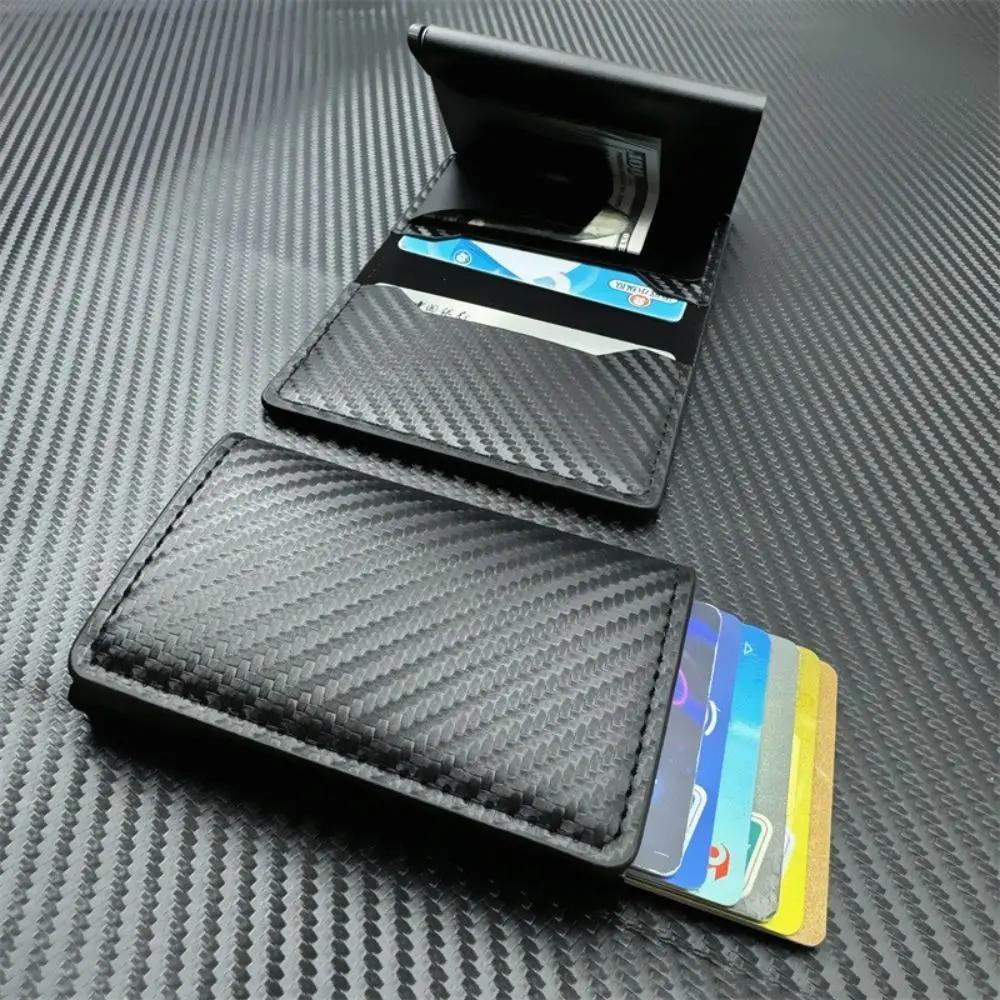 High Quality PU Leather Credit Card Holder Anti Thief RFID Slim Wallet Credit Card Bag Unisex