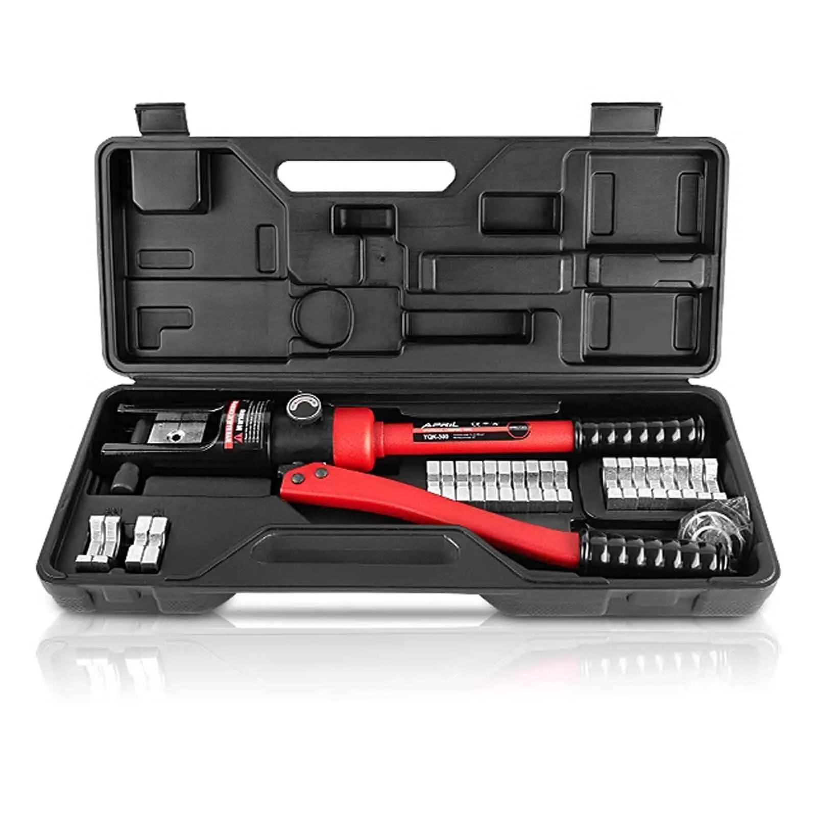 

Hydraulic Cable Lug Crimper, Manual Electrical Terminal Cable Crimping Plier with Dies