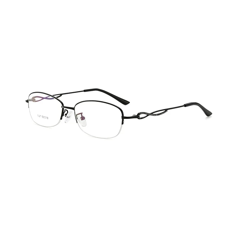 53-18 نظارات قراءة جديدة خفيفة للغاية للنساء بنصف إطار بيضاوي مضاد للأزرق عدسات طبية مخصصة لقصر النظر الاستجماتيزم #5