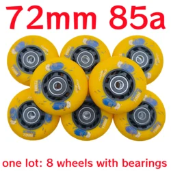 koło rolkowe koło do rolek 76mm 83a niebieskie koło 8 koła/partia