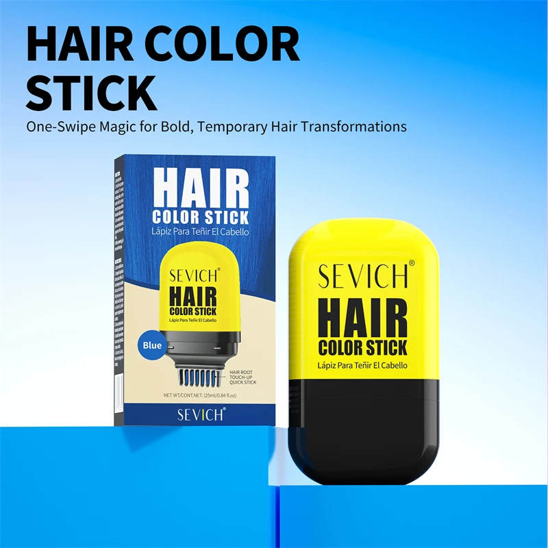 سيفيش تلوين الشعر عصا 25 مللي صبغة شعر مؤقتة أقلام ملونة المتاح صبغة شعر كريم فرشاة صالون تصفيف الشعر أداة #1