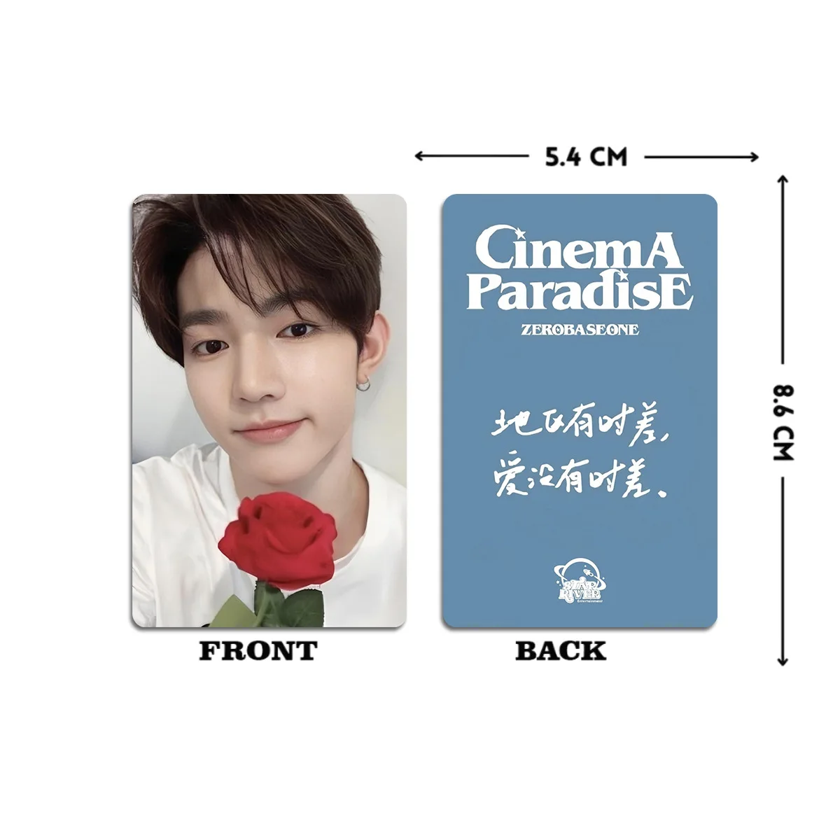 Kpop ZB1 ZEROBASEONE ZHANGHAO Single Cards 6PCS/SET Small Cards HD Printing LOMO Cards Birthday Gifts Fans Collection