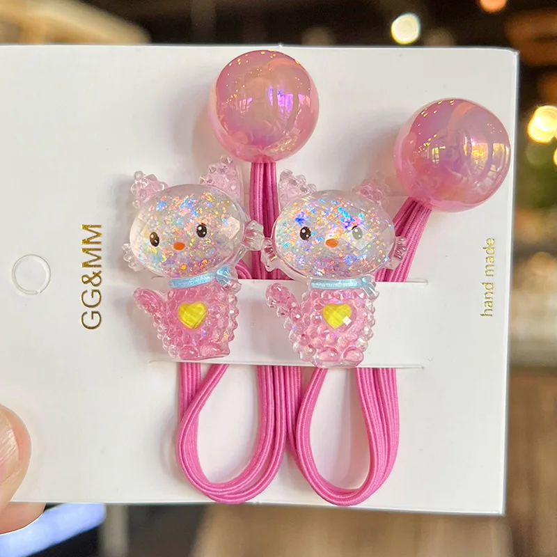 2 teile/satz Cartoon Eule Haar Seil für Mädchen Schnecke elastische Haarband Kaninchen haargummi mädchen niedlichen Marienkäfer Haar gummi Kinder Haarschmuck – Detail 15