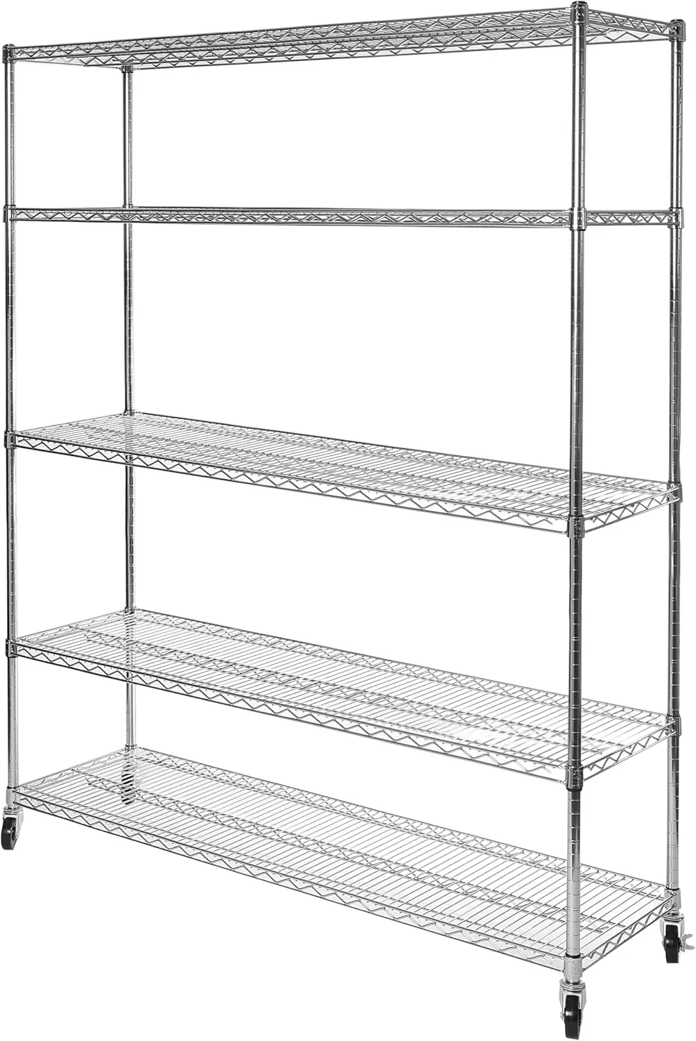 Heavy Duty NSF Solid Steel Wire Rack Storage Unit Organizer for Garage, Warehouse, Office