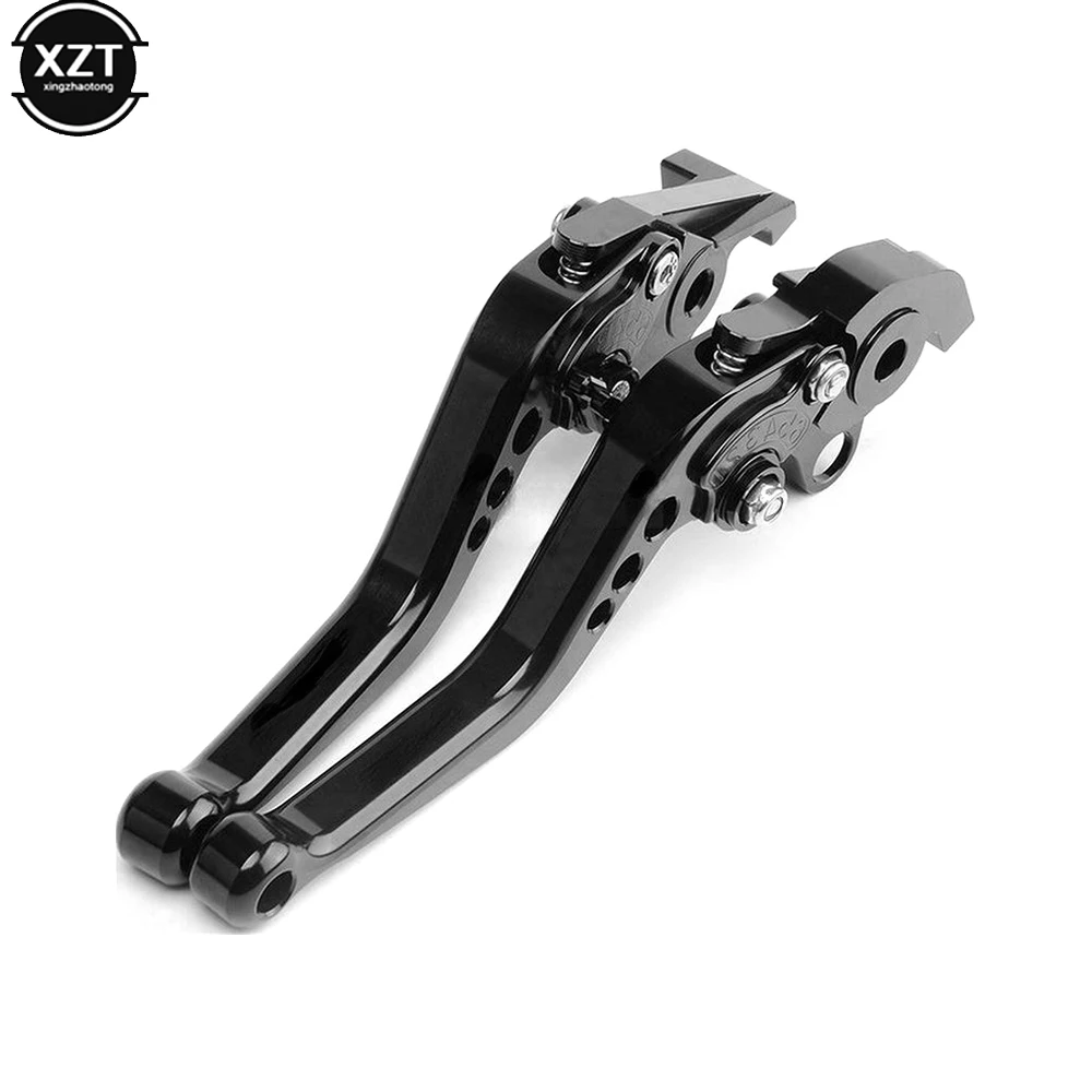 Universal 2 Pcs CNC Alloy Motorcycle Brake Handle Adjustable Size Moto Motorbike Modification Clutch Drum Brake Lever Handle Hot