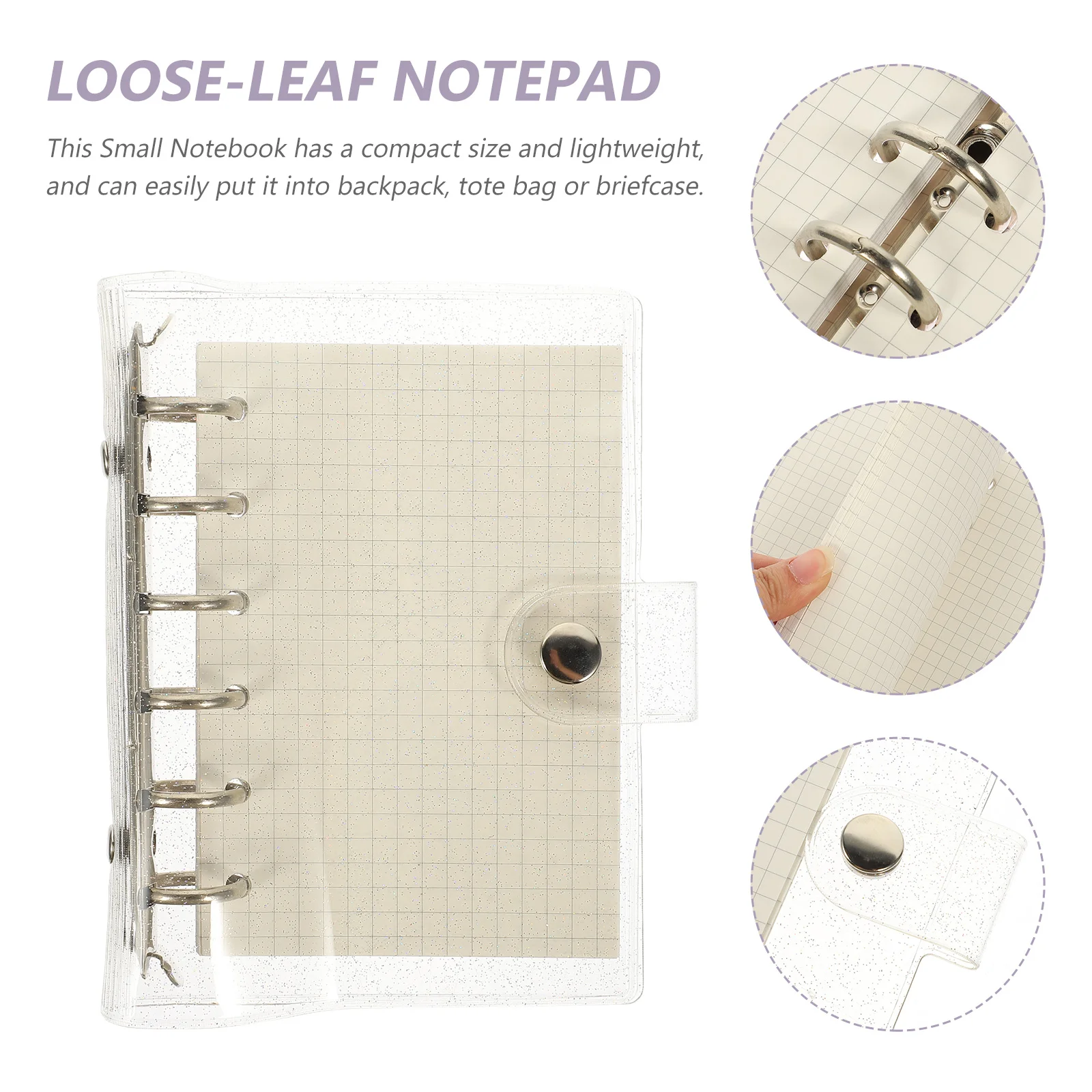 Small Water Proof Loose-leaf Notebook Girl Student The Binder Notepad Creative Writing Paper Multi-function