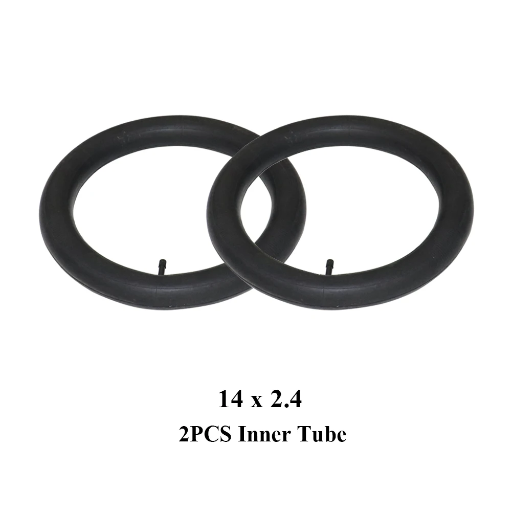 

2pcs 14 Inch Wheel Tire 14 X 2.4 Tyre Inner Tube Fits For Many Gas Electric Scooters And E-Bike 14*2.4 Tire 14x2.4 Accessories