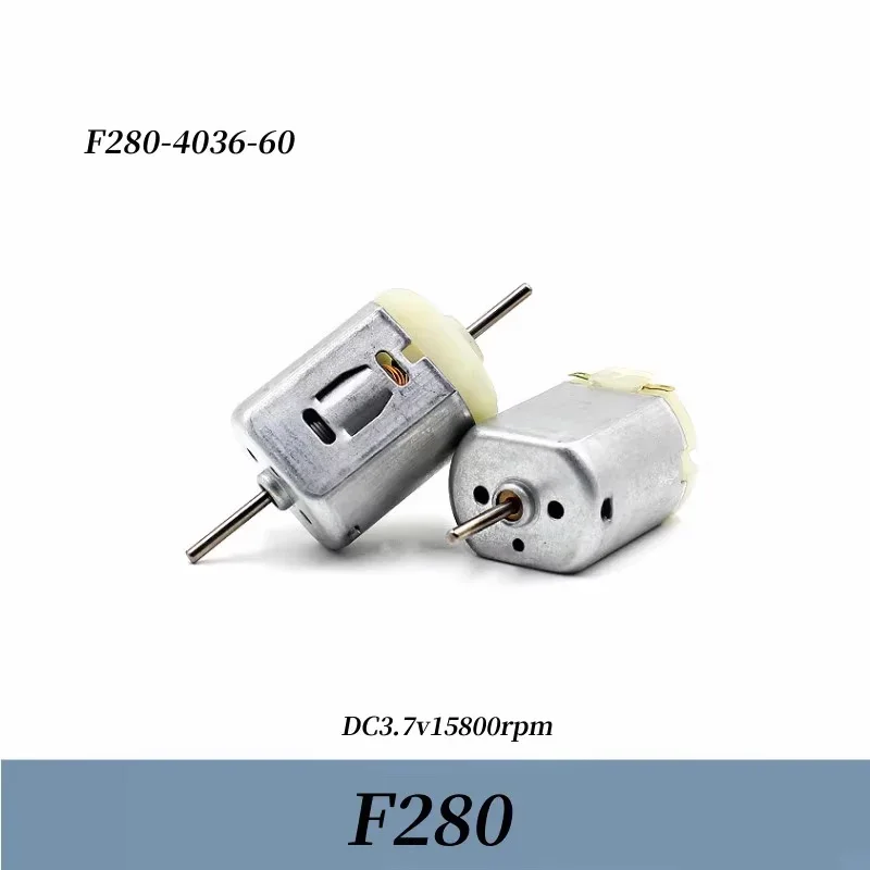 Mini FK-280SA  DC3V 3.7V 15800RPM High Speed Dual Shaft  280 Carbon Brush Motor For RC Toy Car Model Train Engine