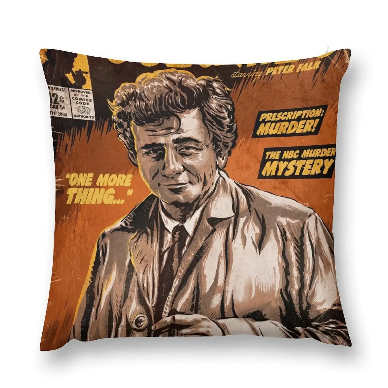 Columbo TV Show Comic Throw Pillow Cushions Home Decor Cushion Cover For Sofa pillow