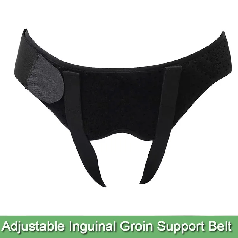 

Adjustable Adult Hernia Belt Man Inguinal Groin Support Inflatable Hernia Bag with 2 Removable Compression Pads Pain Relief