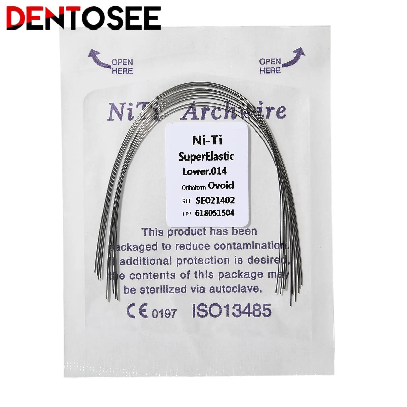 50PCS Dental Orthordontic Product NiTi Oval Arch Wires Orthodontic Dentist Material Dental Orthordontic Product