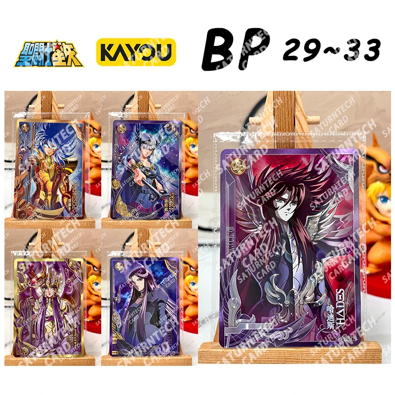 KAYOU Genuine Saint Seiya Card  Series 4 MR UR QR SR AR Full Set Athena Hades Poseidon Anime Card Awakening Collection Card Toy