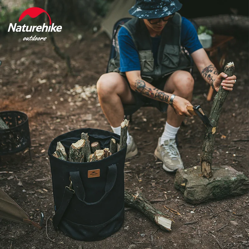 

Naturehike Firewood Bucket Bag Outdoor Waterproof Camping Accessories Storage Bag Ultralight Multifunction Firewood Barrel Bag