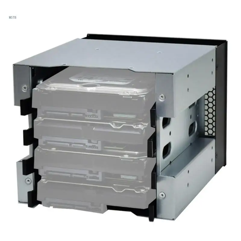 Stainless Steel 4x3.5 In SSD HDD Cage Rack Hard Driver Tray Hard Cage Dropship