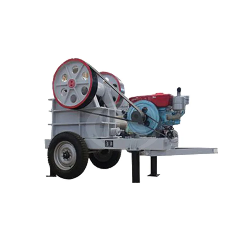 High-Capacity Diesel Engine Rock Crushing Jaw Crusher Machine