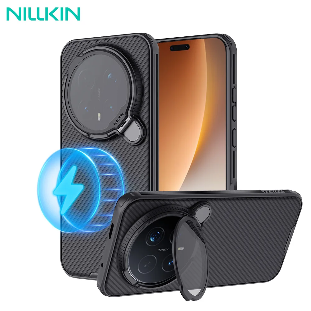 

For Huawei Honor Magic 8 Pro Magsafe Case NILLKIN CamShield Prop With Foldable Lens Protection Magnetic Cover For Magic 8 Pro