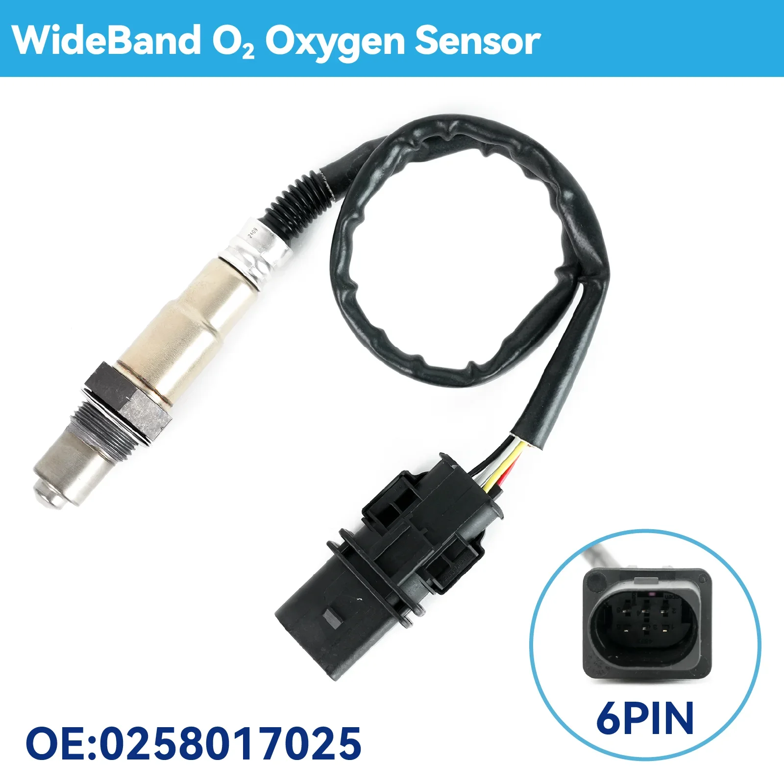 Fotografia 3: Sensor de relação de combustível de ar de alta qualidade Novo OEM Bosch LSU4.9 O2 UEGO Sensor de oxigênio de banda larga para PLX AEM 30-2004 X-Series 0258017025