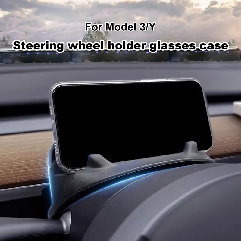 Center Console Organizer With Under Screen Storage Box Anti-Slip Liner Behind Screen Storage For Tesla Model Y Model 3 accessory