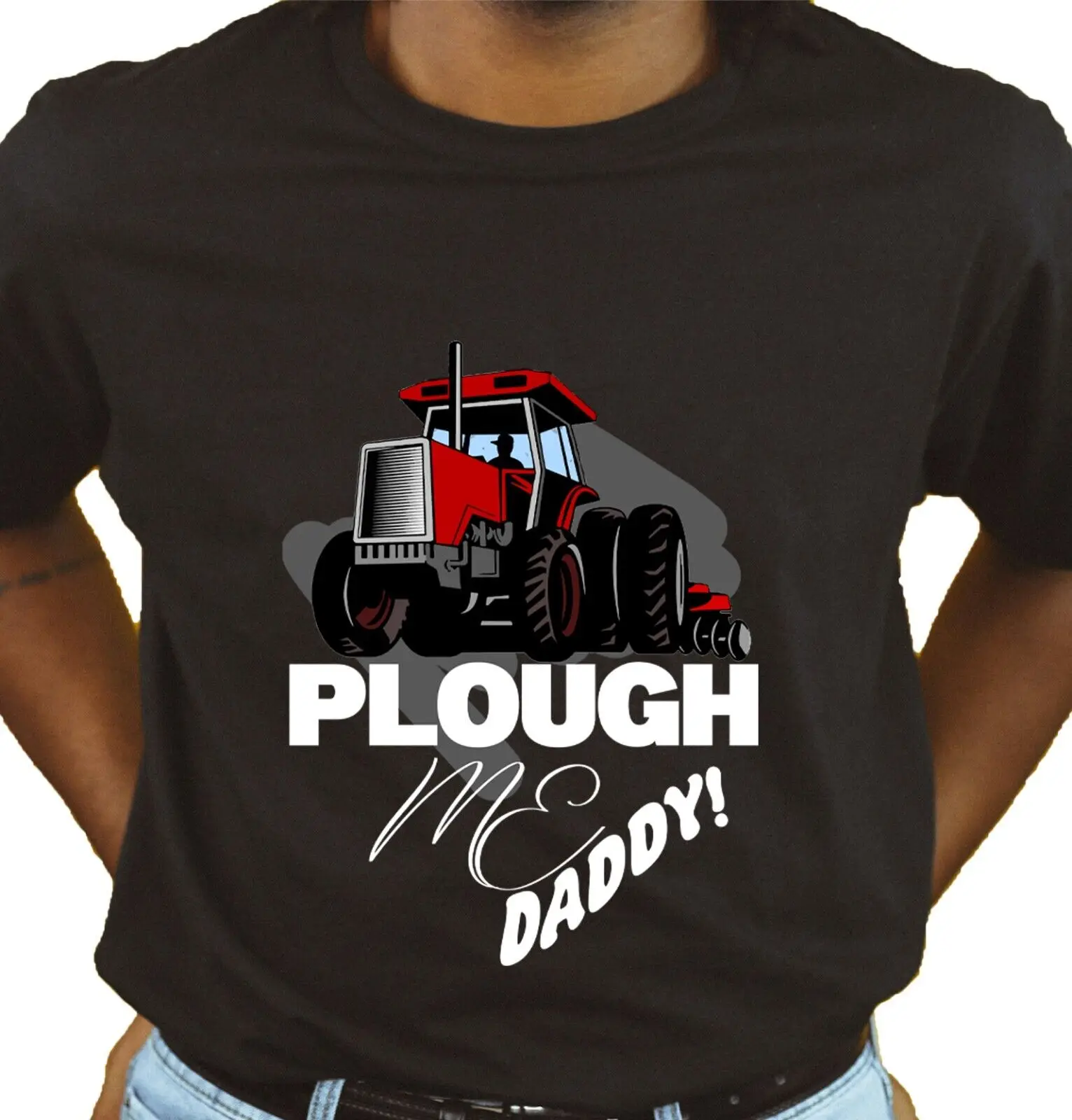 

Unisex T-Shirt - Plough Me -Summer Apparel Farming Student Gift Couple Novelty