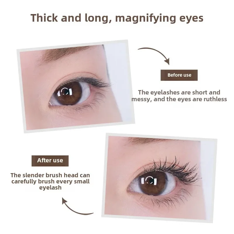 3D มาสคาร่ายาวสีดํา Lash Eyelash EXTENSION Eye Lashes แปรงแต่งหน้าความงามยาวนาน GOLD มาสคาร่าสี