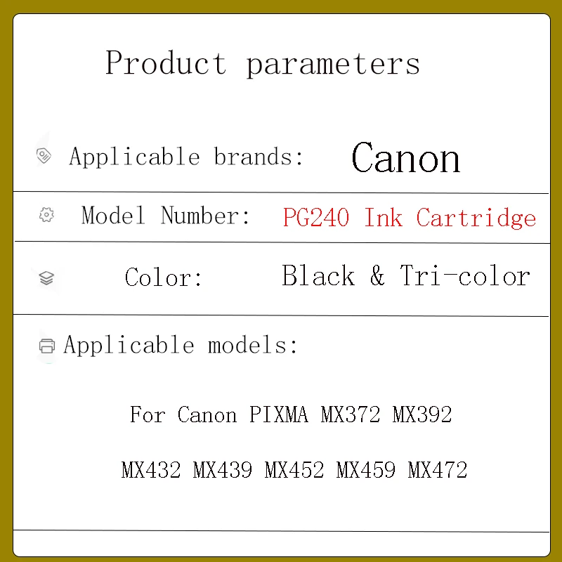 ink cartridge PG240 CL241 PG-240 cl-241 240XL 241XL For Canon Pixma MG3522 MG3122 MG3620 MG3520 MG4220 MG3220 MG2220 printer