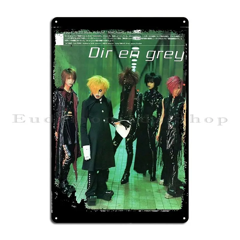 Dir En Grey Metal Plaque Poster Create Garage Wall Plaque Character Living Room Tin Sign Poster