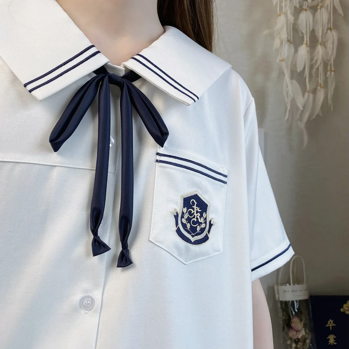 الكورية واليابانية فتاة المدرسة موحدة مجموعة الحلو الأبيض التلبيب Jk دعوى مثير مطوي تنورة فوكو أنيمي كوس أزياء التخرج النساء