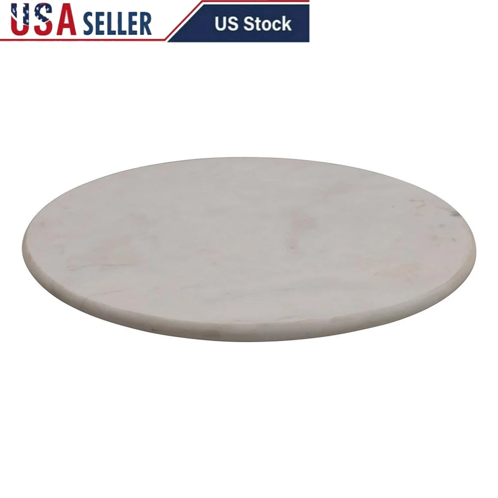 

Белое мраморное круглое сервировочное блюдо Lazy Susan, вращающийся поднос для еды, органайзер для кухонного обеденного стола, держатель для посуды, домашний декор
