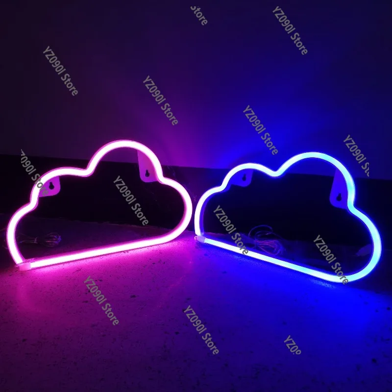 

Cloud Shaped LED Neon Light Wall Hanging Night Light Creative Ambient Lamp for Room Decor