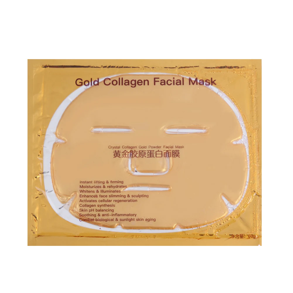 

24K Crystal Gold Collagen Face Mask Moisturizing Nourishing Anti-aging Skin Care Improve Facial Skin Dullness and Whitening
