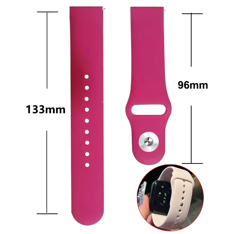 Silicone Band for Amazfit Bip 6 5 Bip6 Strap Smart Watch Quick 22mm Breathable Wrist Wristband for Amazfit Bip6 Accessories