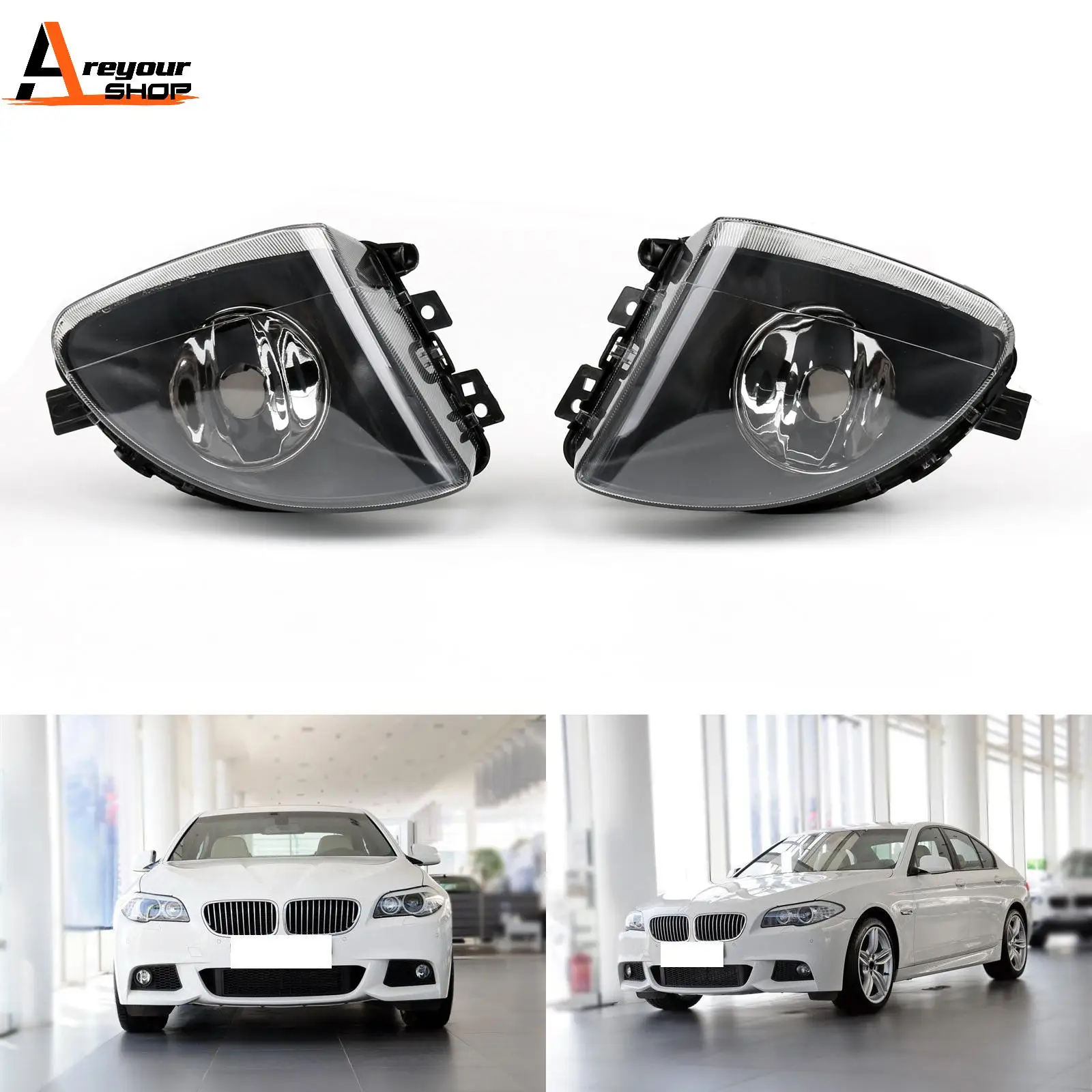 

Передний бампер Areyourshop, противотуманная фара дальнего света LF & RH для BMW 5 серии F10 F18 2010 2011 2012 2013, автомобильные аксессуары, запчасти