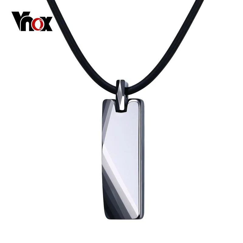

Vnox не царапает настоящие вольфрамовые Металлические ожерелья и подвески для мужчин ювелирные изделия 20 "цепь