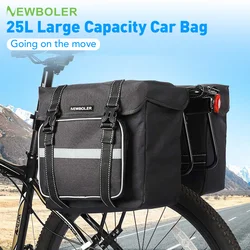 NEWBOLE Bicycle 2In 1 Trunk Bag Cycling Double Side Rear Rack Mountain Road Bike Tail Seat Pannier Pack Luggage Carrier Bike Bag