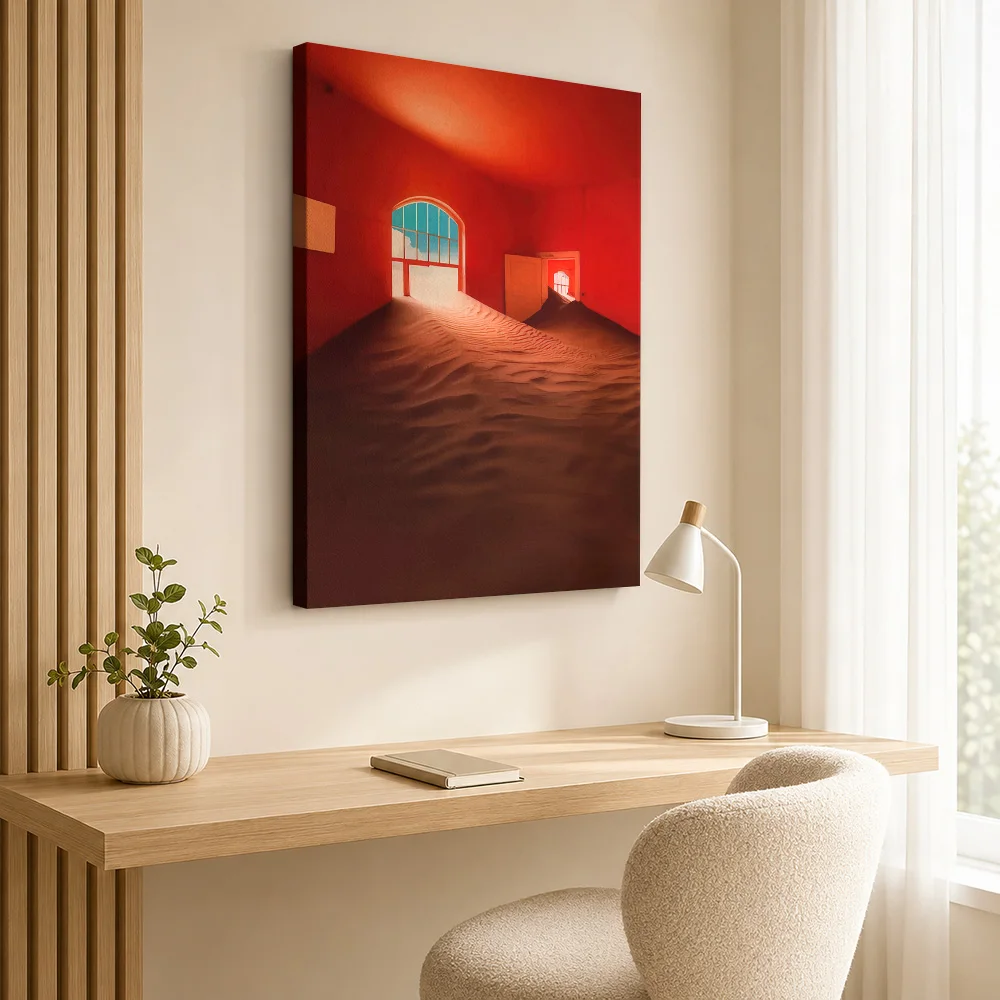 Tame Impala Red Room Album Framed Canvas Print Poster Grunge Style Wall Art With Personalized Photo For Bedroom Ideal Fan Gift